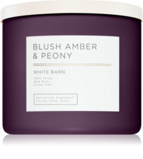Bath & Body Works Blush Amber Peony bougie parfumée 411 g