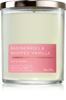 Bath & Body Works Raspberries & Whipped Vanilla illatgyertya 227 g