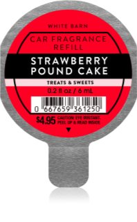 Bath & Body Works Strawberry Pound Cake vôňa do auta náhradná náplň 6 ml