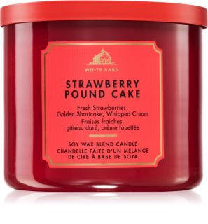 Bath & Body Works Strawberry Pound Cake Duftkerze 411 g
