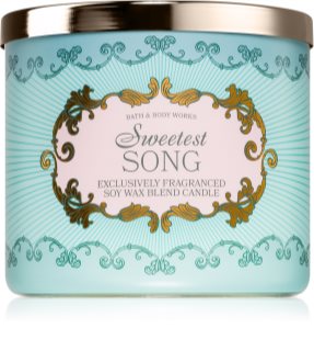 Bath & Body Works Sweetest Song dišeča sveča 411 g
