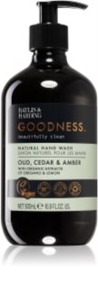 Baylis & Harding Goodness Oud, Cedar & Amber natürliche Flüssigseife für die Hände 500 ml