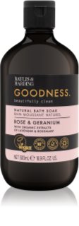 Baylis & Harding Goodness Rose & Geranium habfürdő virág illattal 500 ml