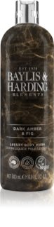 Baylis & Harding Elements Dark Amber & Fig gel de duș de lux 500 ml
