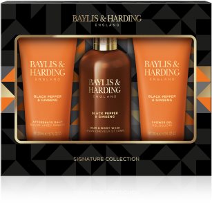 Baylis & Harding Black Pepper & Ginseng darilni set(za obraz, telo in lase) za moške