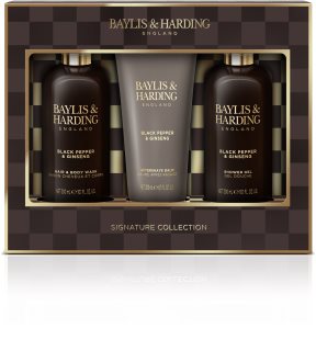Baylis & Harding Black Pepper & Ginseng gift set for face, body and hair for men