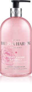 Baylis & Harding Peony, Lychee & Vanilla tekoče milo za roke z vlažilnim učinkom 500 ml