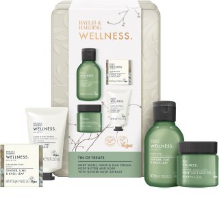 Baylis & Harding Wellness. Energise Presentförpackning för kropp Ginger, Lime & Basil Leaf