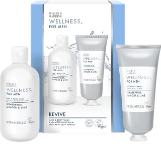 Baylis & Harding Wellness. For Men. Revive confezione regalo per uomo profumi Grapefruit, Ginger & Lime