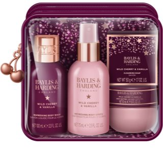 Baylis & Harding Wild Cherry & Vanilla Dāvanu komplekts ceļošanai