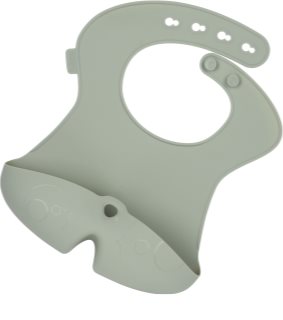 b.box Silicone Bib slinček Sage 4m+ 1 kos