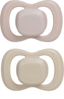 b.box Silicone 0-6m duda Blush/Latte 2 kos