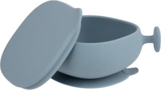 b.box Silicone Bowl silikonska posoda s pokrovčkom Blue 300 ml