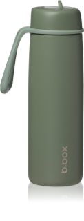 b.box Stainless Steel Thermos Bottle termopalack szívószállal Olive 690 ml