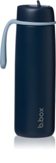 b.box Stainless Steel Thermos Bottle termos com palhinha Midnight 690 ml