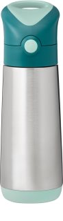 b.box Insulated Drink Bottle termosas su šiaudeliu Emerald Forest 500 ml