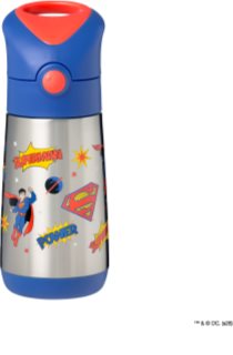 b.box Superman Thermosflasche mit Strohhalm 350 ml