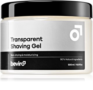 Beviro Transparent Shaving Gel gel per rasatura per uomo 500 ml