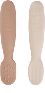 Beaba Silicone Pre-Spoons 2 Pack petite cuillère Praline / Clay 4m+ 2 pcs