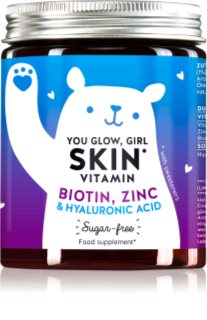 Bears With Benefits You Glow, Girl Skin Vitamin Gummibärchen für schöne Haut 60 St.