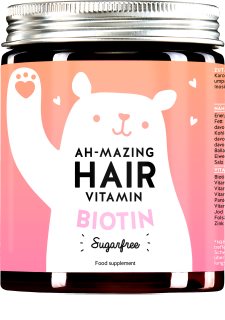 Bears With Benefits Ah-mazing Hair Vitamin Biotin bez cukru žvýkací medvídci pro zdravé a krásné vlasy