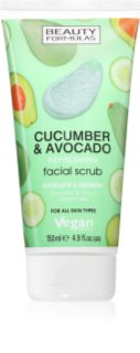 Beauty Formulas Cucumber & Avocado face exfoliator 150 ml