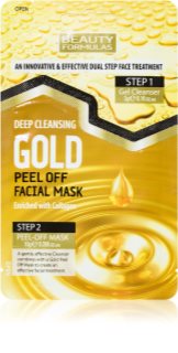 Beauty Formulas Gold máscara e peeling 2 em 1 1 un.