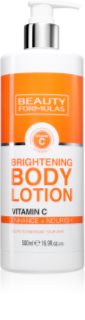 Beauty Formulas Vitamin C telový krém s rozjasňujúcim efektom 500 ml