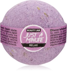 Beauty Jar Just A Minute Relax koupelová bomba se sladkým mandlovým olejem a levandulí 150 g