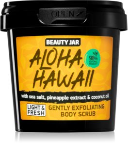 Beauty Jar Aloha, Hawaii jemný tělový peeling s mořskou solí 200 g