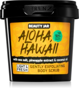 Beauty Jar Aloha, Hawaii jemný tělový peeling s mořskou solí 200 g