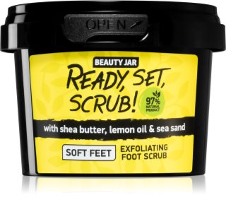 Beauty Jar Ready, Set, Scrub! cukrový peeling na chodidla 135 g