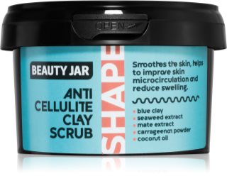 Beauty Jar Shape tělový peeling proti celulitidě s jílem 380 g