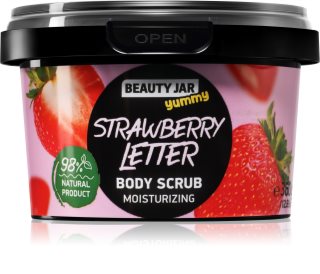 Beauty Jar Yummy Strawberry Letter nežni piling z vlažilnim učinkom 360 g