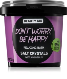 Beauty Jar Don't Worry, Be Happy sales de baño con efecto relajante con olor a lavanda 1.2 kg