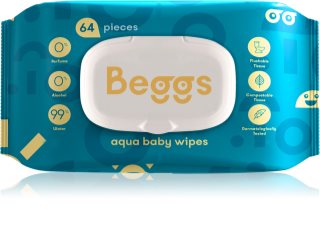Beggs Aqua Baby Wipes dětské jemné vlhčené ubrousky 64 ks
