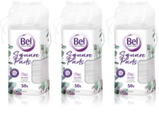 Bel Face & Body Square Pads odličovacie tampóny výhodné balenie 3x50 ks