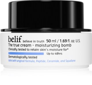 belif The True Cream Moisturizing Bomb crème hydratante en profondeur s ceramidy a peptidy 50 ml