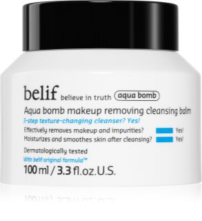 belif Aqua Bomb Makeup Removing Cleansing Balm Balsam zum Abschminken und Reinigen mit feuchtigkeitsspendender Wirkung 100 ml
