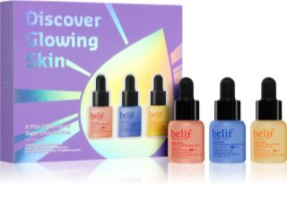 belif Super Drops Discover Glow Skin Kit Dāvanu komplekts nevainojami gludai ādai