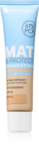 Bell Hypoallergenic Mat & Protect fond de teint matifiant longue tenue SPF 25 teinte 04 Peach 30 g
