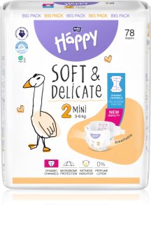 BELLA Baby Happy Soft&Delicate vienreizlietojamās autiņbiksītes ar kanāliņiem