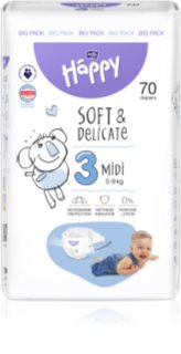 Bella Baby Happy Soft&Delicate Size 3 Midi jednorázové pleny