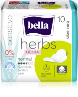BELLA Herbs Ultra Normal higiēniskās paketes Aloe Vera 10 gab.