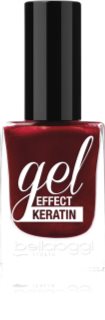 bellaoggi Gel Effect Keratin Nail Polish лак за нокти цвят Fire Red 10 мл.