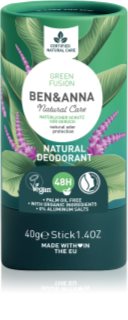 BEN&ANNA Natural Deodorant Green Fusion Zīmuļveida dezodorants 40 g