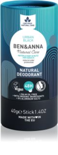 BEN&ANNA Natural Deodorant Urban Black Zīmuļveida dezodorants 40 g