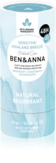 BEN&ANNA Sensitive Highland Breeze Zīmuļveida dezodorants 40 g
