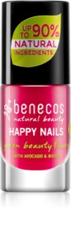 Benecos Happy Nails подхранващ лак за нокти цвят Hot Summer 5 мл.