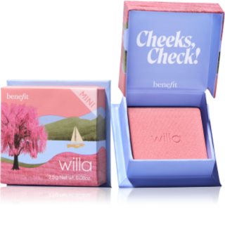 Benefit Willa WANDERful World Mini púderes arcpír árnyalat Soft neutral-rose 2.5 g